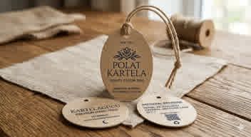 Oval Karton Etiket